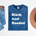 Masters Degree Graduation And Hooded T-Shirt Mineral Wash Tshirts Mineral Navy