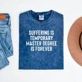 Masters Degree Graduation MBA Student Party Decor Mineral Wash Tshirts Mineral Navy