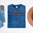 Masters Degree I Leveled Up Graduation T-Shirt Mineral Wash Tshirts Mineral Navy