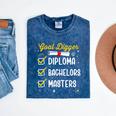 Masters Graduation Goal Digger Mastered It Mineral Wash Tshirts Mineral Navy