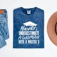 Master's Graduation Shirt For Women With Masters Degree Mineral Wash Tshirts Mineral Navy