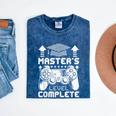 Master's Level Complete College Graduation Mineral Wash Tshirts Mineral Navy