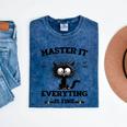 Masters Mastered It Graduate Master Degree Graduation Mineral Wash Tshirts Mineral Navy