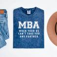 MBA Graduation Further BS Mineral Wash Tshirts Mineral Navy