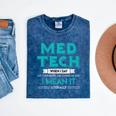 Med Tech Medical Technician Gag Lab Graduation Premium Mineral Wash Tshirts Mineral Navy