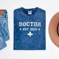 Medical Student Graduation T Shirt Doctor Est 2018 Mineral Wash Tshirts Mineral Navy