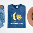 Medium Mature Banana Banana Real School Graduation Celebrations Mineral Wash Tshirts Mineral Navy