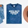 Mental Health Counselor Graduation Mineral Wash Tshirts Mineral Navy