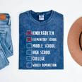 Middle School Graduation Mineral Wash Tshirts Mineral Navy