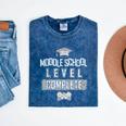 Middle School Graduation Tee Video Gaming Graduate Shirts Mineral Wash Tshirts Mineral Navy