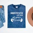 Midwife Est 2018 At Your Cervix Graduation Mineral Wash Tshirts Mineral Navy