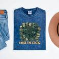 I Miss The Static Retro VHS Nostalgia Art Mineral Wash Tshirts Mineral Navy I Miss The Static Retro VHS Nostalgia Art Mineral Wash Tshirts Mineral Navy