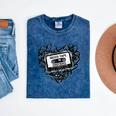 Mixed Tape Emotions Music Lover Nostalgia Quote Mineral Wash Tshirts Mineral Navy