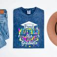 Mother Of a 2025 Graduate Tie Dye Class Senior Graduation 25 Mineral Wash Tshirts Mineral Navy
