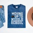 Moving Up To Middle School Elementary School Graduation Mineral Wash Tshirts Mineral Navy