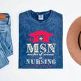 Msn Master Of Science In Nursing College Graduation Premium Tri-Blend Mineral Wash Tshirts Mineral Navy