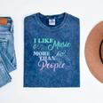 I Like Music More Than People Introvert Music Lover INTP Pun Mineral Wash Tshirts Mineral Navy
