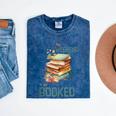 'My Weekend Is All Booked' Reading Book Introvert Librarian Mineral Wash Tshirts Mineral Navy