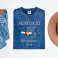Neurologist Established 2018 Graduation Shirt Mineral Wash Tshirts Mineral Navy
