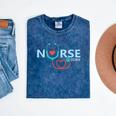 New Nurse Est 2018 T-Shirt Nursing School Graduation Mineral Wash Tshirts Mineral Navy