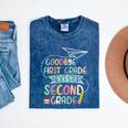 Next Stop 2nd Grade 1st First Grade Graduation Last Day Mineral Wash Tshirts Mineral Navy