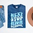 Next Stop High School Elementary School Graduation 2025 Mineral Wash Tshirts Mineral Navy