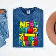 Next Stop Kindergarten Preschool Graduation 2023 Boys Girls Mineral Wash Tshirts Mineral Navy