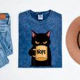 Nope Coffee Cat – Introvert Humor Monday Kitty Mineral Wash Tshirts Mineral Navy Nope Coffee Cat – Introvert Humor Monday Kitty Mineral Wash Tshirts Mineral Navy