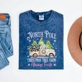 North Pole Tree Farm Merry Christmas Holiday Scene Nostalgia Mineral Wash Tshirts Mineral Navy North Pole Tree Farm Merry Christmas Holiday Scene Nostalgia Mineral Wash Tshirts Mineral Navy