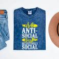 Not Anti Social Just Selectively Social Introvert Mineral Wash Tshirts Mineral Navy