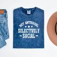 Not Antisocial Selectively Social Introvert Mineral Wash Tshirts Mineral Navy Not Antisocial Selectively Social Introvert Mineral Wash Tshirts Mineral Navy