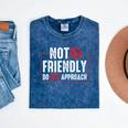 Not Friendly Do Not Approach Witty Introvert Tee Mineral Wash Tshirts Mineral Navy