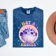 Not a Hugger Cute Pufferfish Autism Awareness Introverts Mineral Wash Tshirts Mineral Navy
