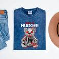 Not A Hugger Teddy Bear Antisocial Introvert Mineral Wash Tshirts Mineral Navy