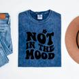 Not In The Mood Anti Social Introvert Sarcastic Retro Mineral Wash Tshirts Mineral Navy