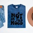Not In The Mood Anti Social Introvert Sarcastic Retro Mineral Wash Tshirts Mineral Navy