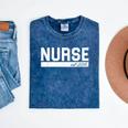 Nurse Est 2018 Nursing Graduation T Shirt Mineral Wash Tshirts Mineral Navy