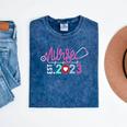 Nurse Graduation RN Nursing School Nurse Established 2023 Mineral Wash Tshirts Mineral Navy