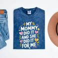 Nurse Mom My Mommy Did It And She Did It For Me Graduation Mineral Wash Tshirts Mineral Navy