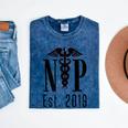 Nurse Practitioner Graduation NP Est 2019 Shirt Mineral Wash Tshirts Mineral Navy