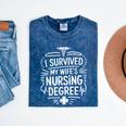 Nurse Wife Nursing Graduation And Nursing Wife Nurse Husband Mineral Wash Tshirts Mineral Navy