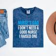 Nurse's Dad Father Nursing School Graduation Mineral Wash Tshirts Mineral Navy