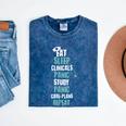 Nursing Student Nurse Life Graduation Shirt Mineral Wash Tshirts Mineral Navy