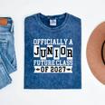 Officially a Junior Future Class Of 2027 Senior Graduation Mineral Wash Tshirts Mineral Navy