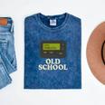 Old School 90s Pager Retro Nostalgia Vintage Tech Gen Mineral Wash Tshirts Mineral Navy