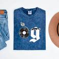 Old School Dad OG Hip Hop Head Vinyl Retro 80s90s Nostalgia Mineral Wash Tshirts Mineral Navy