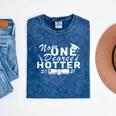 Now One Degree Hotter 2021 College Graduation Mineral Wash Tshirts Mineral Navy