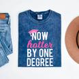 One Degree Hotter Class Of 2018 Graduation T-Shirt Mineral Wash Tshirts Mineral Navy