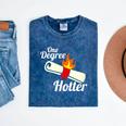 One Degree Hotter Graduation T Shirt For College Grads Mineral Wash Tshirts Mineral Navy
