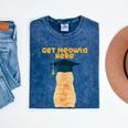 Orange Tabby Cat Graduation Distressed Shirt For Grads For Men Women Girls Kids Mineral Wash Tshirts Mineral Navy